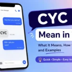 CYC mean in text explained as Check Your Chat with a messaging example