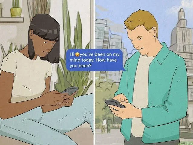 DBL meaning in text shown in a dating conversation about double texting