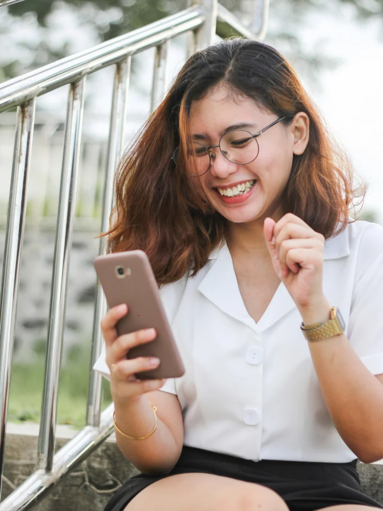 EMD Mean in Text from a girl shown in playful and casual texting situations