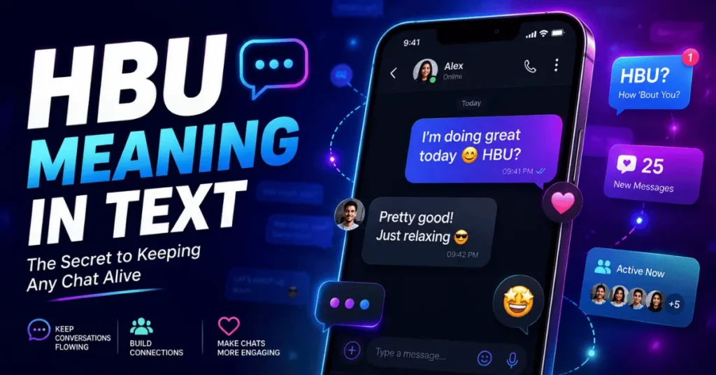 HBU Meaning in text shown in a simple chat conversation