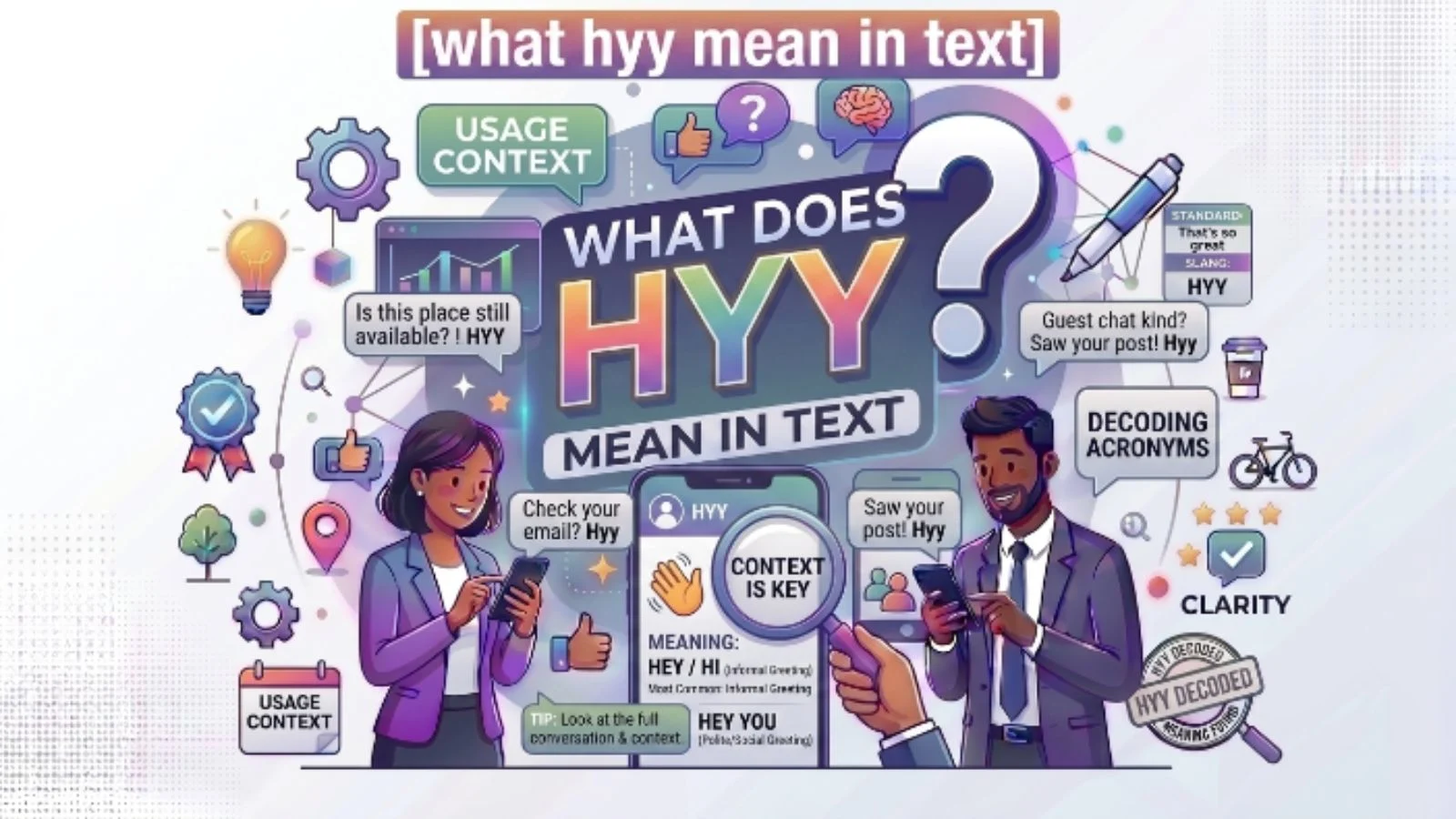 Hyy meaning in text and chat message