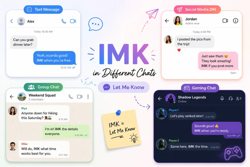  IMK meaning in text messages, DMs, group chats, and social media