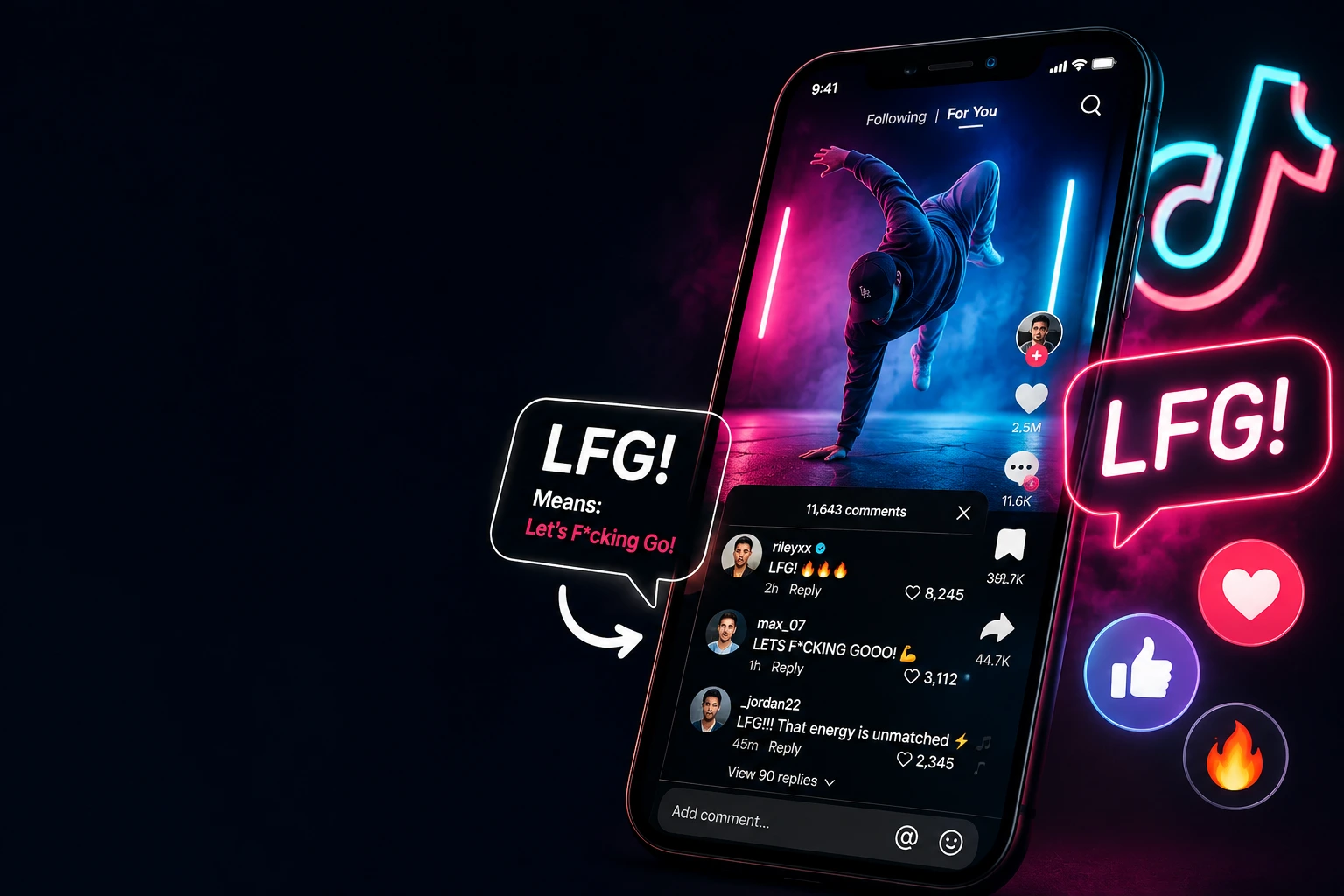 LFG Mean on TikTok explained in a social media comment