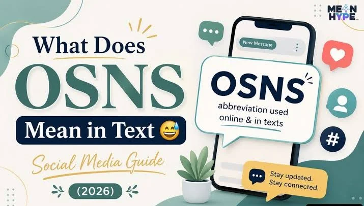 Graphic showing "OSNS Mean in Text"