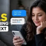 RLS Mean In Text showing real-life situations in casual messages