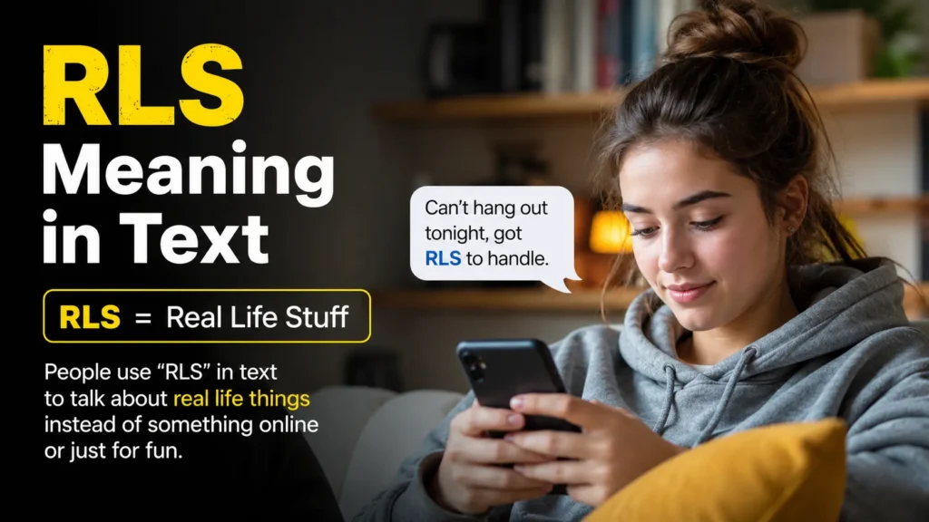  RLS Mean In Text in casual versus formal communication