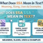SSA mean in text explained through different conversation contexts