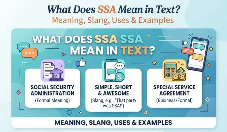 SSA mean in text explained through different conversation contexts