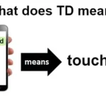TD mean in text shown in different smartphone conversations to explain the abbreviation's context