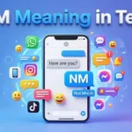 What do NM mean in text across Snapchat, Instagram, WhatsApp, and casual messaging