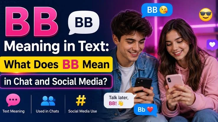 What does BB mean in text shown in a warm smartphone conversation