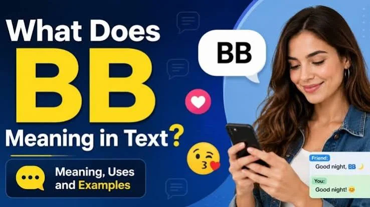 What does BB mean in text on Snapchat shown in a casual chat