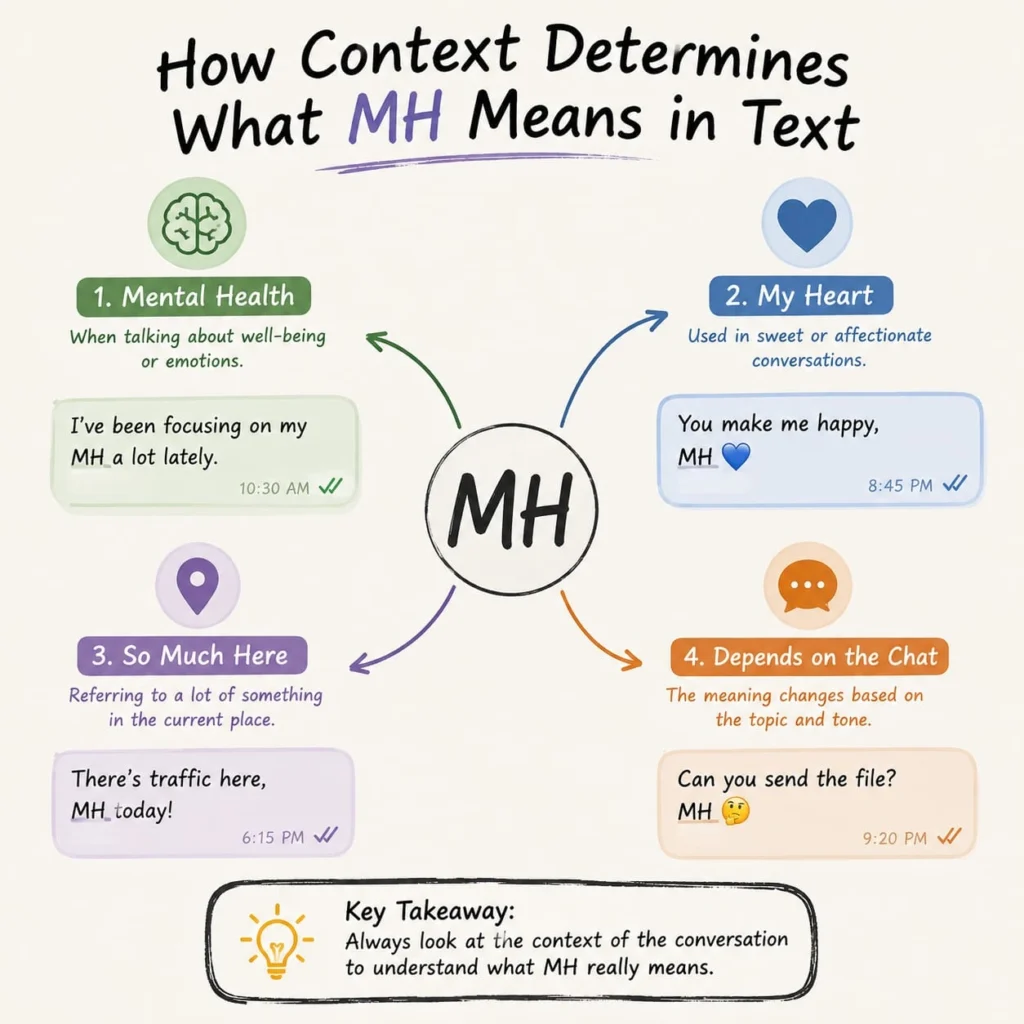 MH Mean In Text How context determines what MH means in text