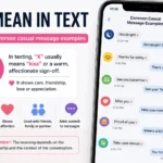 X Mean In Text shown in common casual message examples
