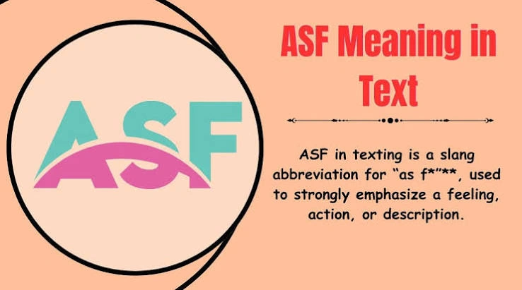 ASF meaning in text across TikTok Instagram Snapchat and WhatsApp