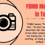 Fomo Meaning In Text shown in a casual group chat conversation