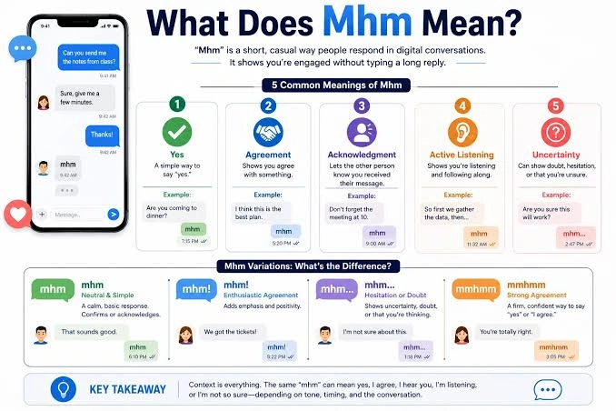 Mhm Meaning In Text across Instagram, Snapchat and TikTok conversations