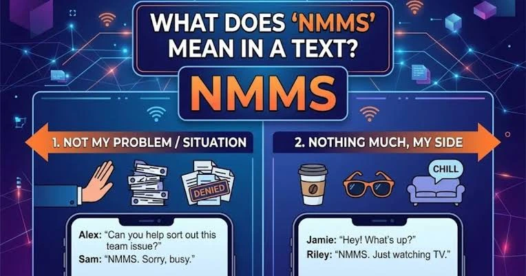 NMMS meaning in text examples showing surprise, disbelief, frustration, humor, and excitement
