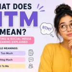 NTM meaning in text shown in a casual smartphone conversation