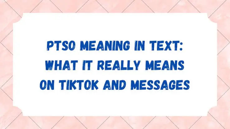 PTSO meaning in text examples showing outfit compliments, TikTok comments, DMs, and school context