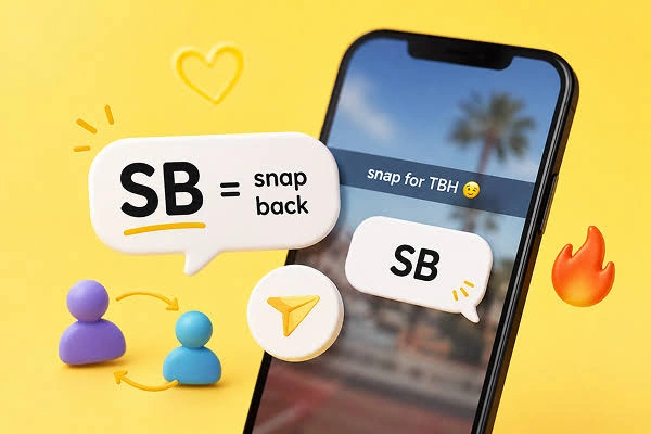 Sb meaning in text showing somebody and snap back in different conversations