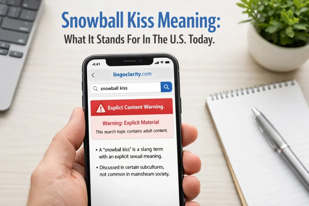Snowball Kiss slang meaning and why the term is used