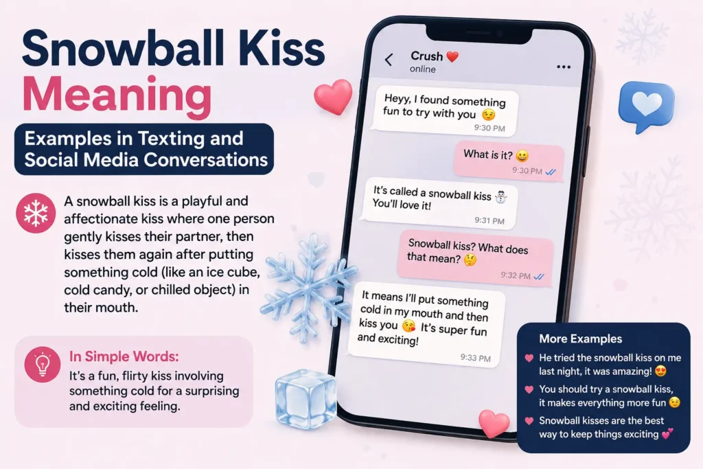 Snowball Kiss: Mean examples in texting and social media conversations