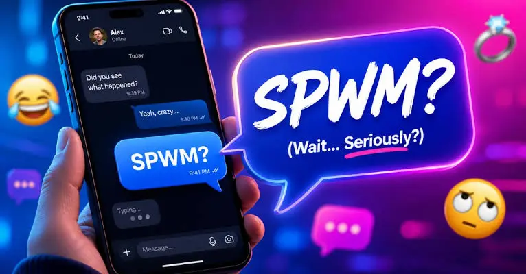 SPWM meaning from a girl or guy shown through casual texting examples and emotional reactions.