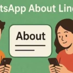 Stylish WhatsApp profile with a creative About caption