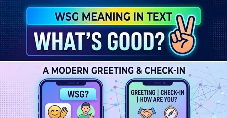 WSG meaning in text shown in a casual smartphone conversation