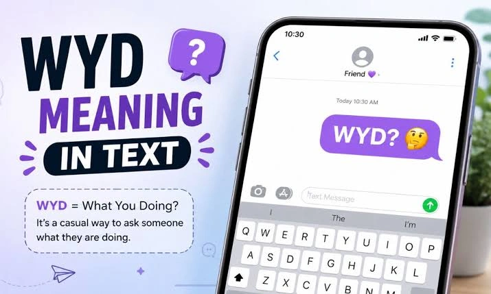Wyd Meaning In Text shown in a casual texting conversation