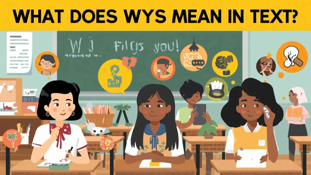 WYS Mean In Text showing friendly, curious, playful and direct tones